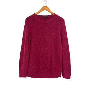 J.Crew Women's Merino Wool Alpaca Blend Sweater Red Small‎ Minimalist NWT